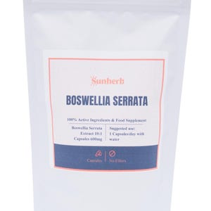 Boswellia Serrata Kapseln 600 mg | Auszug 10:1 | Boswelliasäure | Premium-Qualität | Vegane HPMC Kapseln