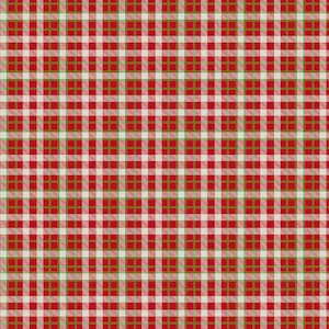 May include: A seamless plaid pattern in red, white, and green. The design features a grid of red and white squares, with thin green lines intersecting the squares. This pattern is suitable for textiles, wrapping paper, or digital backgrounds.