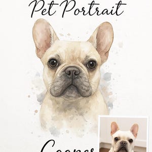 Portraits Using Pet Photo Pet Portrait Custom for a gift,Dog Portrait Cat Portrait,Pet Portrait From Photo,Memorial,Decorative wall art.