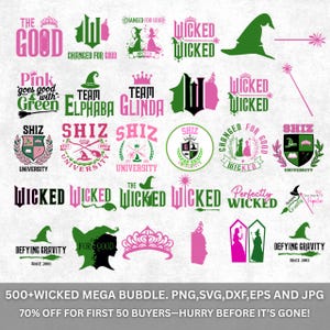 Wicked Movie Svg, Wicked vintage Emblem Svg, I Have Been Wicked Change for good Svg, Wicked Png, Wicked Clipart, Instant Download.