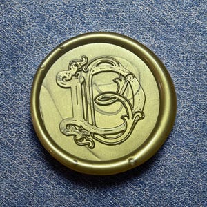 Personalisierter Wachs-Siegelstempel mit Initialen, Logo oder Monogramm | Hochzeitseinladung Siegel | Personalisierter Wachs Stempel