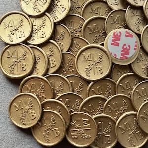 Gepersonaliseerde lakzegelstempel: aangepaste initialen, logo of monogram | Zegel huwelijksuitnodiging | Handgemaakte aangepaste wasstempel
