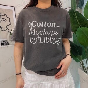 Pepper Comfort Colors 1717 Shirt Mockup, Charcoal T-Shirt Mockup, 1717 Pepper Mockup, Real Model Mockup, Comfort Colors Pepper Mockup
