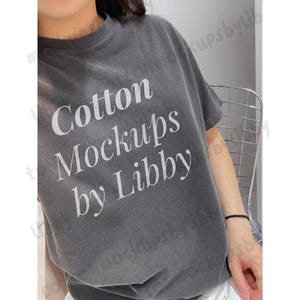 Pepper Comfort Colors 1717 Shirt Mockup, Charcoal T-Shirt Mockup, 1717 Pepper Mockup, Real Model Mockup, Trendy Simple Clean Shirt Mockup