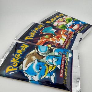 Rare buste di espansione Pokémon personalizzate - Replica espositiva in stile 1a edizione - Buste proxy di ispirazione vintage per collezionisti, regali ed esposizioni