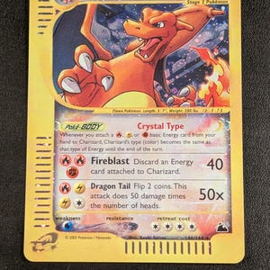 Crystal Holo Charizard Proxy: 2003 Skyridge Style Tribute