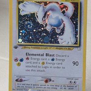 ポケモンカード　Lugia 1st Edition 英語版 Pokémon Card Lugia 1st Ed 1st Edition Lugia English (Used