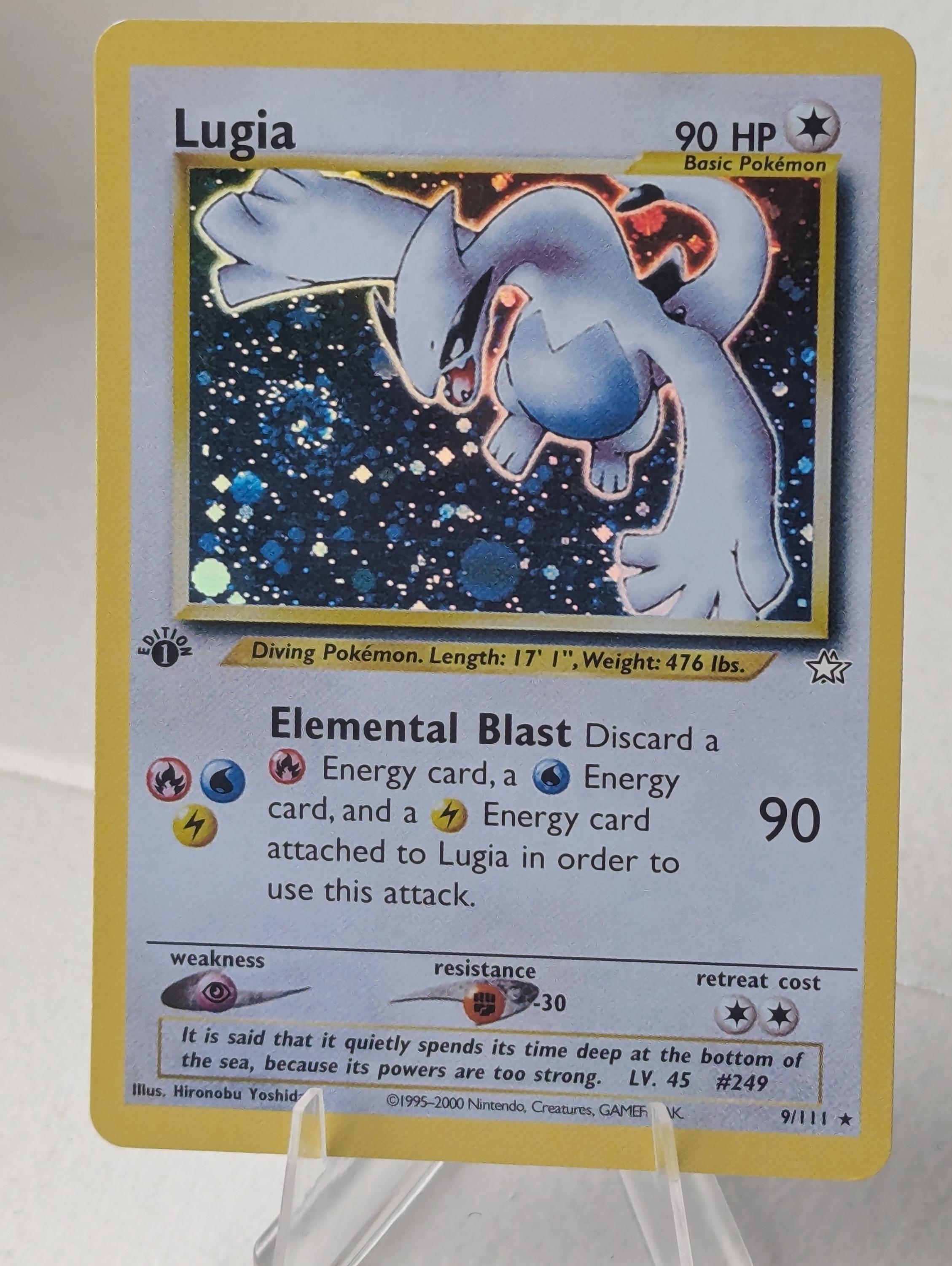 1995 lugia pokemon card First Edition Neo Genesis Lugia PROXY