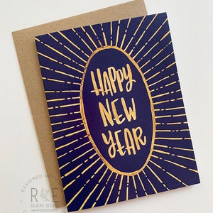 Biglietto d'auguri felice di Capodanno