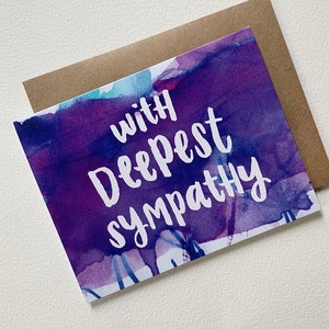 Tarjeta de más sentido de la simpatía - Diseño abstracto de acuarela