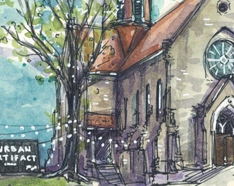 Brouwerij Urban Artifact, bezienswaardigheden Cincinnati, aquarelkunst