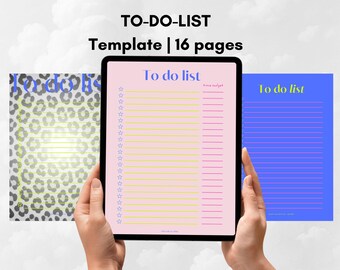 Colorful To-Do List Templates: Minimalist A4 Printable (Digital Download)