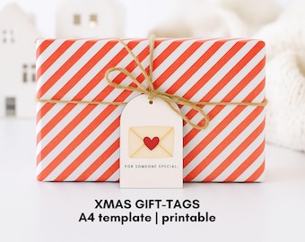 Christmas Gift Tags | 36 tags | DIY Gift Labels | printable | Christmas Illustrations (PDF A4 digital) | English