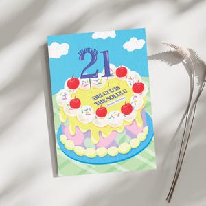 Carte Forever 21 Delulu - Carte d'anniversaire amusante - Delulu est le Solulu - Téléchargement numérique - Carte A6 imprimable - Téléchargement instantané