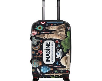 Inspirational Travel Suitcase: Rolling Carry-On Luggage for Adventurers