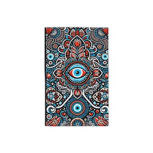 Colorful Eye Mandala Beach Towels, Bohemian Towels, Poolside Accessories, Summer Essentials, Vibrant Patterned Towels