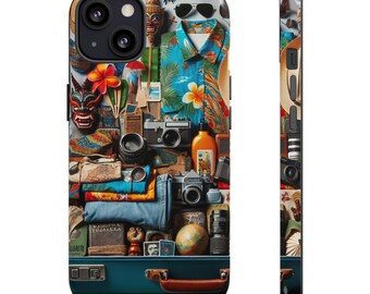 Telefoonhoes reiskoffer: 3D-omslag, UV-bestendig