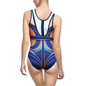 Costume intero vivace: abbigliamento da spiaggia estivo colorato da donna immagine 2