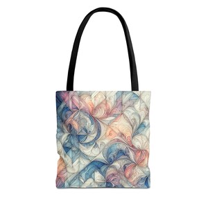 Artistic Tote Bag - Colorful Abstract Design, Eco-Friendly, Reusable Shopping Bag, Gift for Art Lovers, Fashion Accessory