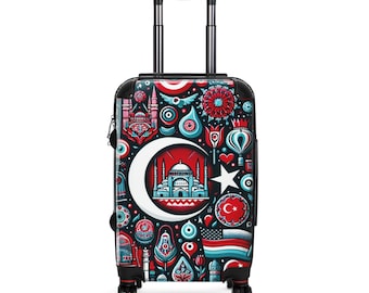 Maleta de viaje colorida: equipaje duradero de policarbonato ABS