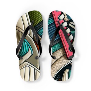 Vibrant Polyester Suede Flip Flops: Beach & Pool Summer Sandals