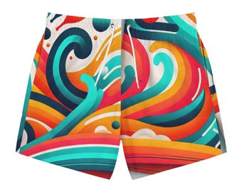 Bunte Wellen-Badehose: Strand- und Poolurlaub Essentials