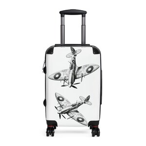Vintage Airplane Suitcase, Travel Luggage, Carry-On Bag, Air Travel Accessory, Pilot Gift