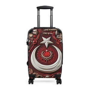 Stylish Travel Suitcase with Decorative Design - Perfect for Adventures, Gifts, and Getaways, Luggage, Travel Bag, Carry-On