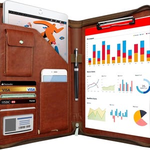 Portafoglio in pelle, organizer in pelle, portafoglio in pelle, diario in pelle, quaderno in pelle, portadocumenti in pelle, personalizzato, regalo per celebrante,