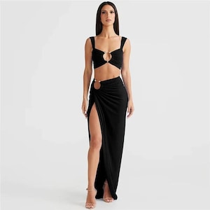 Black Strapless Corset Top for Women | Sexy Bodycon Bustier Tube Top | Clubwear Crop Top Y2K | Elegant Going Out Outfit