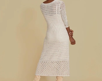 Häkelkleid-Muster: Einfaches DIY Sommer Sommerkleid, sofortiger digitaler Download, Anleitung zum häkeln von Frauen, anfängerfreundlich