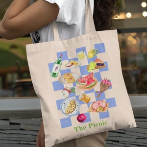 Die Picknick-Einkaufstasche - Perfekt für Abenteuer im Freien, Strandtage, Bauernmärkte, umweltfreundliches Einkaufen und Sommerausflüge