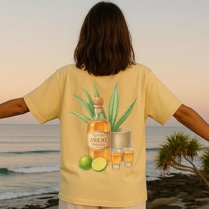 Tequila Shirt, Funny Drinking Tee Gift for Tequila Lovers, Unisex Beach Tee – Fun Vacation Vibes – Gift for Margarita Lovers, Unisex T-Shirt