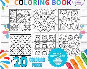 Comfy Patterns: Lovely Cozy Pattern Coloring Book, Relaxing Bold-Line Art for Kids, Teens & Adults | Cute Printable Pages