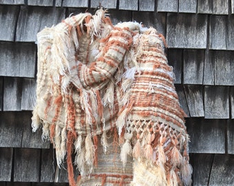 Extra Large Cashmere Scarf - Terracotta