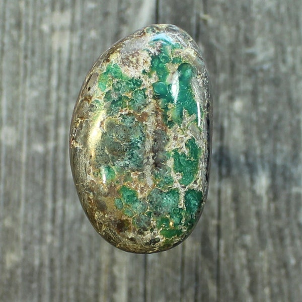 Natural Turquoise cabochon  Candelaria mine green , C-8