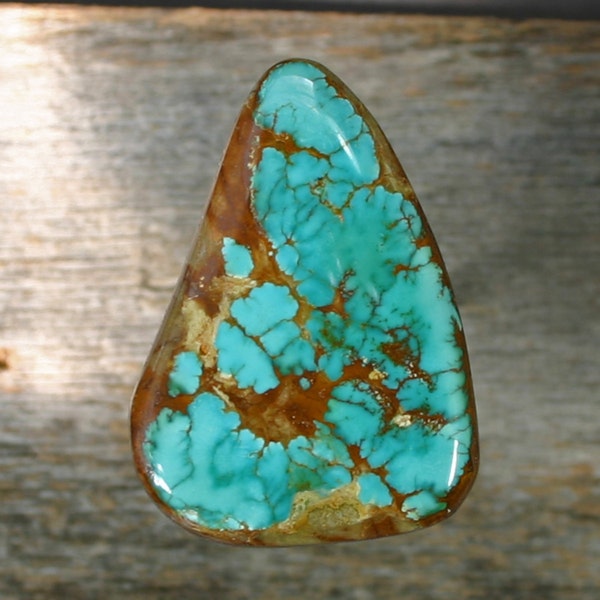 Turquoise cabochon Pilot Mountain mine very large cab,  B-179