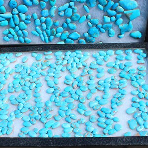 Turquoise cabochons large stash Sleeping Beauty mine, 10,000 cts. image 7