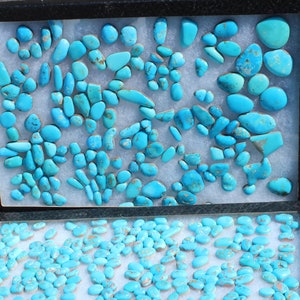 Turquoise cabochons large stash Sleeping Beauty mine, 10,000 cts. image 6