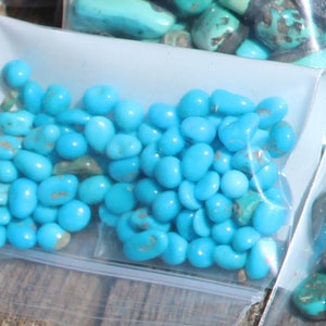 Turquoise cabochons large stash Sleeping Beauty mine, 10,000 cts. image 3