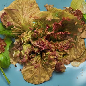 500 Prizehead Leaf Lettuce Seeds – Heirloom Loose-Leaf Variety, Frilly Red-Green Leaves, NON-GMO, Easy to Grow, USA Seller