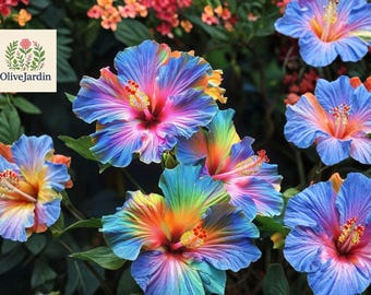 30 Hibiscus Seeds – Multicolor Rare Heirloom Flowers – Non-GMO Garden Seeds