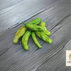 25 Golden Greek Pepperoncini Seeds | Heirloom Non-GMO Peppers | Mild Tangy Flavor | Easy to Grow | Garden Favorite