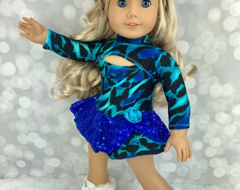 18 inch doll figure skating dress costume