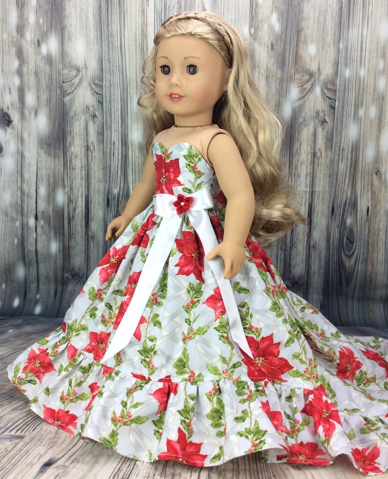 18 Inch Doll Clothes Deluxe Ball Gown Christmas Dress Fits Etsy