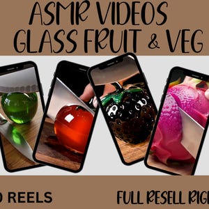 600+ AI Glass Cutting ASMR Reels: Viral TikTok, YouTube Shorts (PLR Bundle) (Digital Download)-Cat reels|libby glass|Youtube shorts|Tiktok
