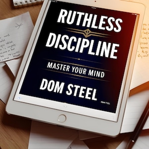 PLR Ruthless Discipline eBook|Self-Discipline Guide for Success|Motivation & Productivity Book|Build Mental Toughness|Digital download
