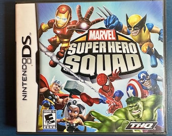 Marvel Super Hero Squad • Nintendo DS Game • Complete with Case • Tested & Authentic • 2009 THQ