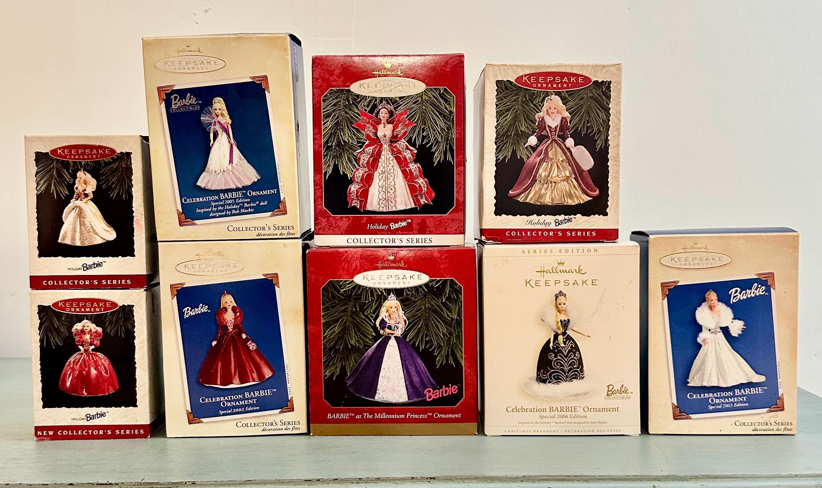 Vintage Hallmark Keepsake Holiday Barbie Ornament Collection