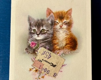 Vintage Sealed Arrco Playing Cards  Kitten Design – Mid-1970s Chicago Deck with Original K-Mart Sticker